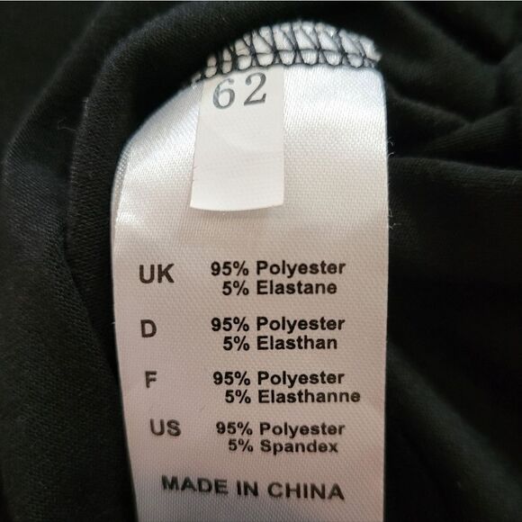 DJT Women’s Roll-Up Long Sleeve Solid Black Women’s Collared Button-Down Shirt - Picture 14 of 16